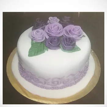 My first fondant cake sold. Surviving Covid-19 lockdown