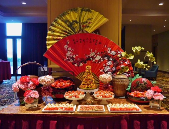 Chinese theme dessert table