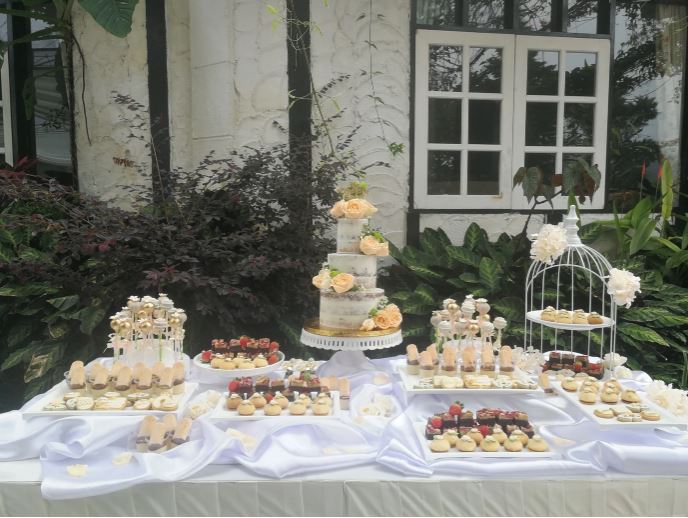 Wedding dessert table at Cameron Highlands
