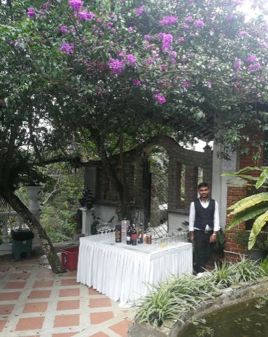An outdoo bar at Bala's Chalet, Cameron Highlands