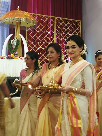 Traditional Indian wedding ceremony