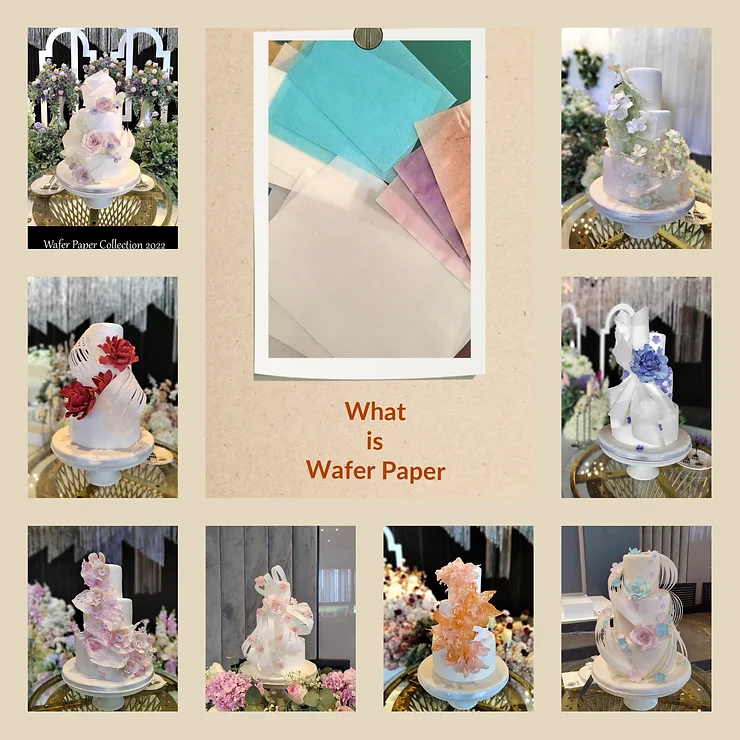 wafer paper wedding cakes