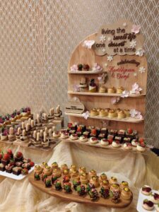 Dessert table display board for presentation