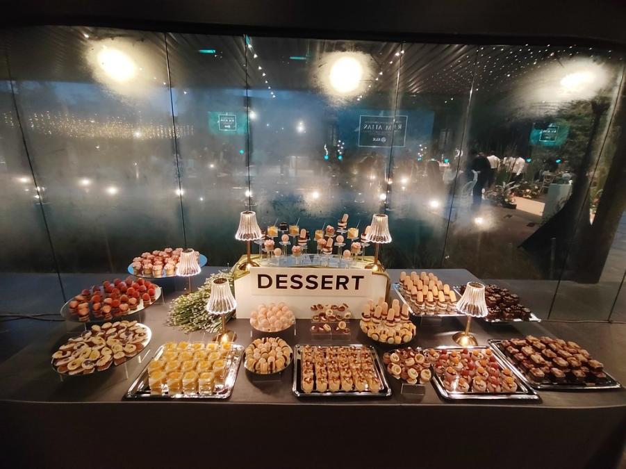 HIgh-end corporate dessert table