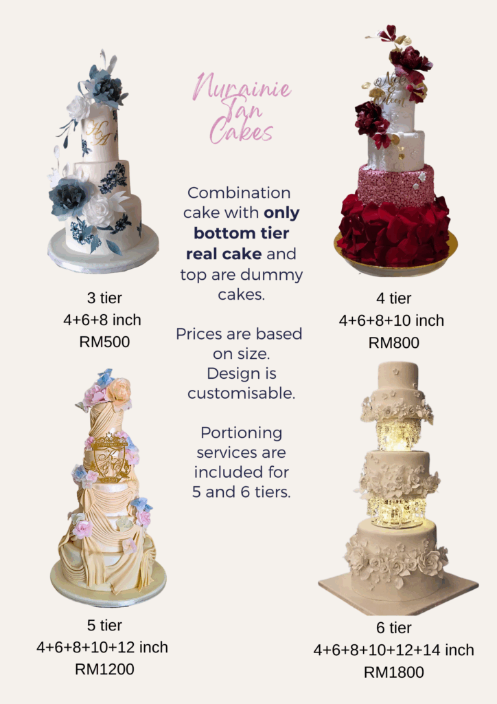 Ipoh Wedding Cake Price List