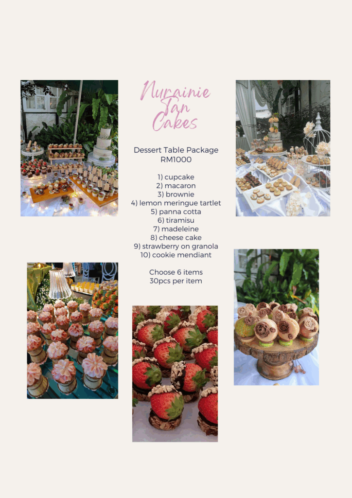 Ipoh Dessert Table Price List