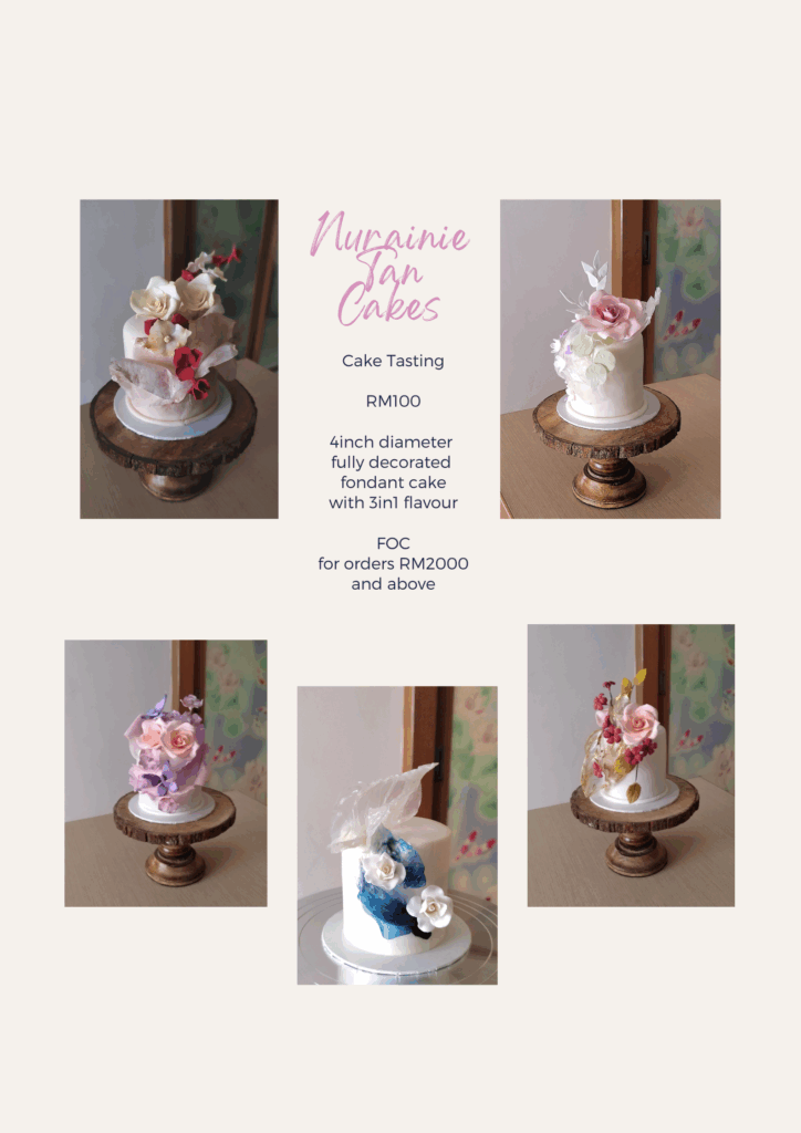 Ipoh wedding cake tasting